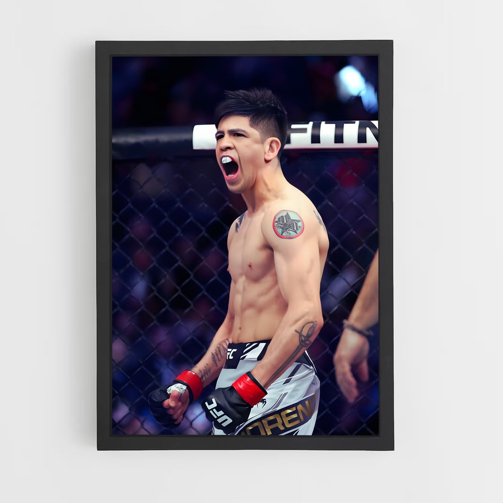 Poster Knockout Moreno – affiche MMA (vue 2)